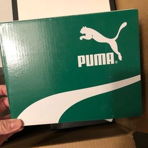 Preowned kids puma girls black patent sneakers